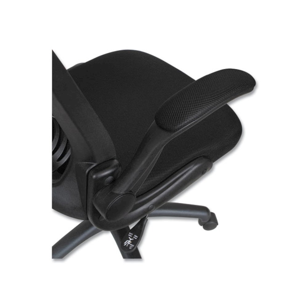 Alera EB-E Series Swivel/Tilt Mid-Back Mesh Chair, Supports Up to 275 lb, 18.11" to 22.04" Seat Height, Black. Picture 6