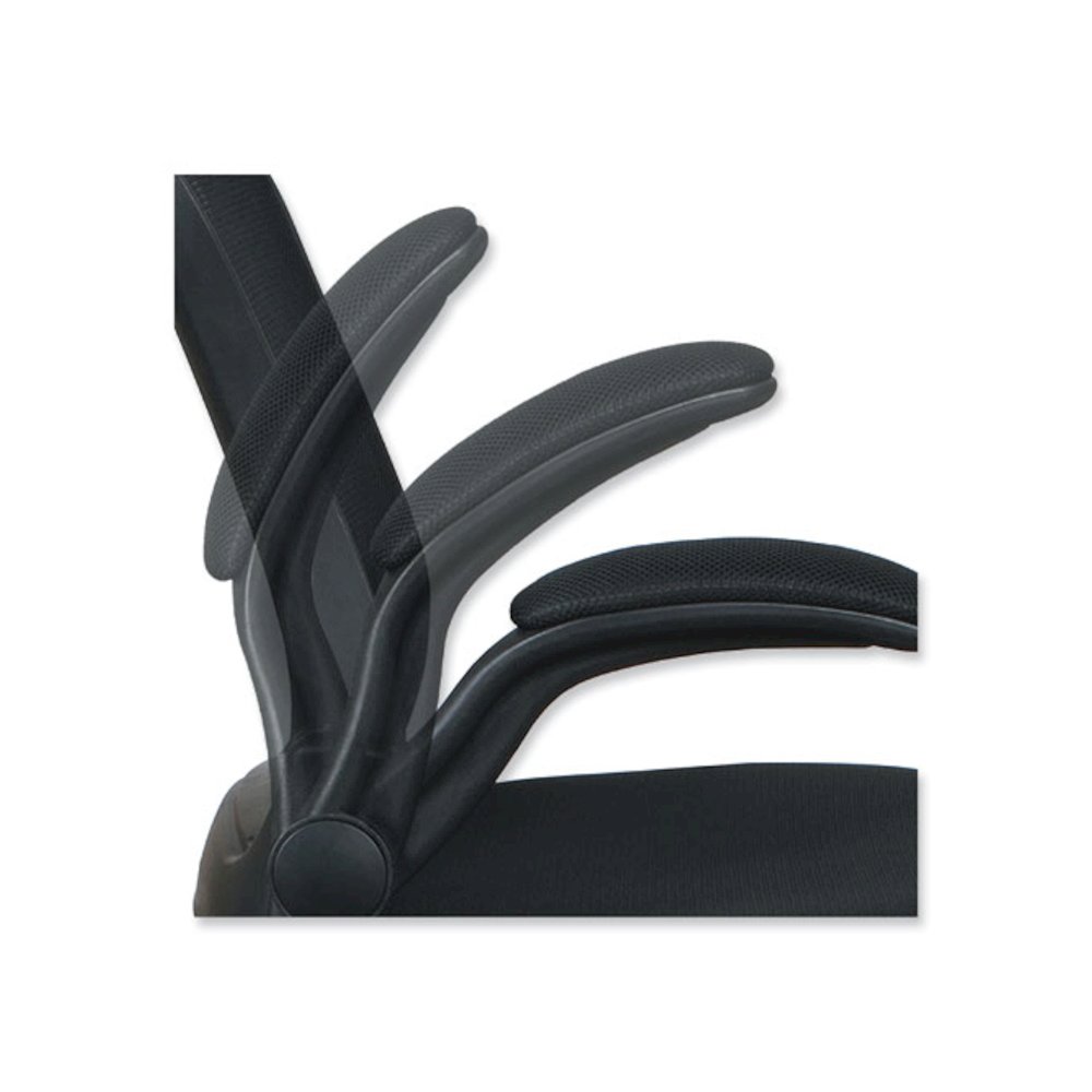 Alera EB-E Series Swivel/Tilt Mid-Back Mesh Chair, Supports Up to 275 lb, 18.11" to 22.04" Seat Height, Black. Picture 9