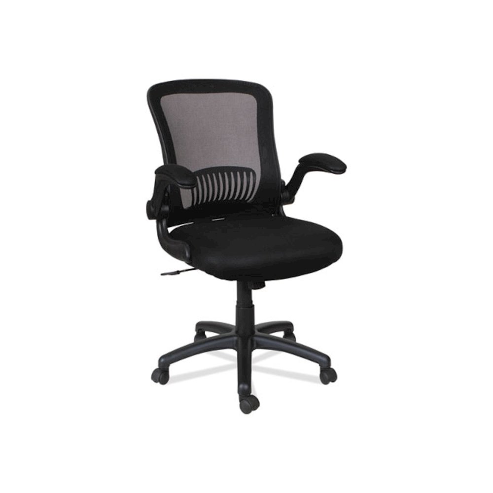 Alera EB-E Series Swivel/Tilt Mid-Back Mesh Chair, Supports Up to 275 lb, 18.11" to 22.04" Seat Height, Black. Picture 10