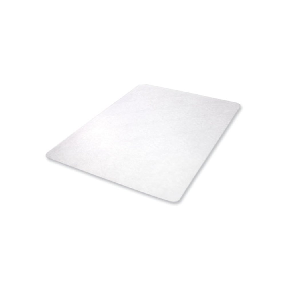 EconoMat Non-Studded All Day Use Chair Mat for Hard Floors, Rectangular, 45" x 53", Clear, Ships Flat. Picture 6