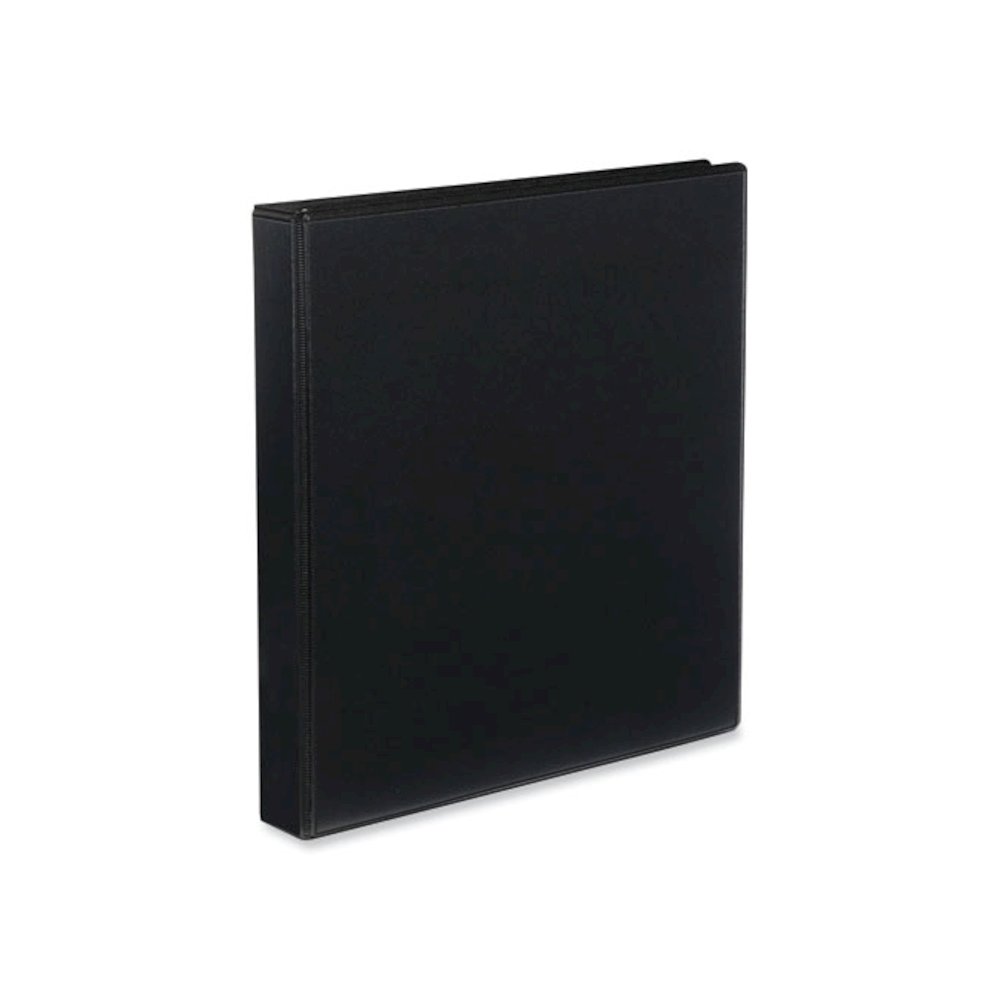 Slant D-Ring View Binder, 3 Rings, 1" Capacity, 11 x 8.5, Black, 12/Carton. Picture 6