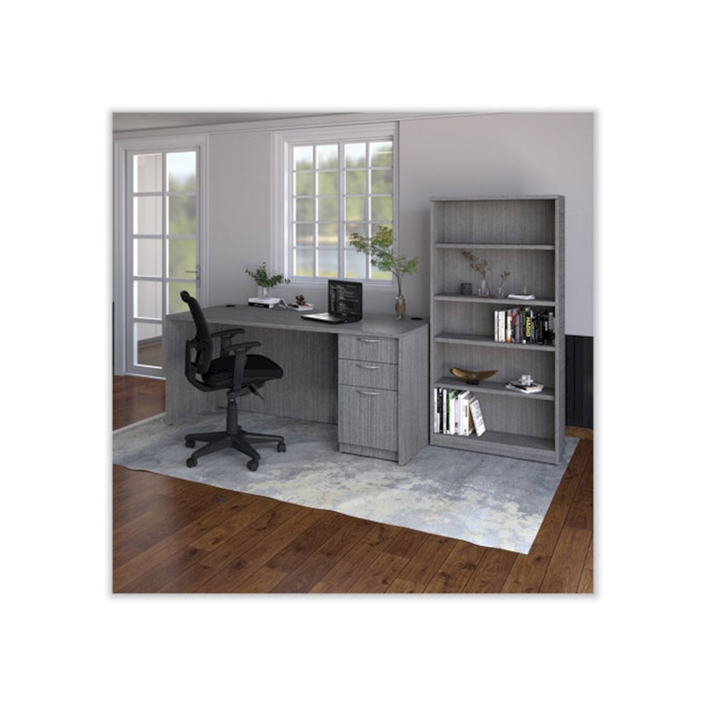Alera Valencia Series Full Pedestal File, Left/Right, 3-Drawers: Box/Box/File, Legal/Letter, Gray, 15.63" x 20.5" x 28.5". Picture 10