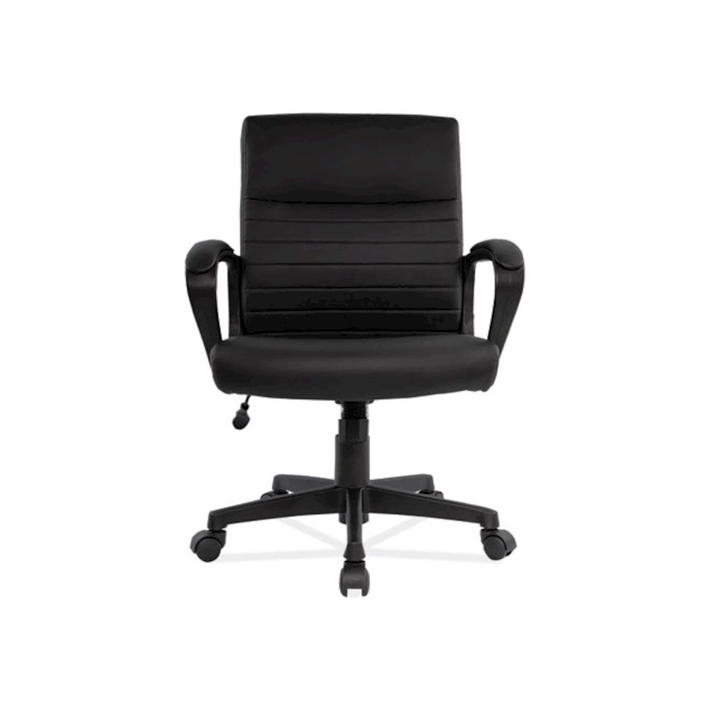 Alera Breich Series Manager Chair, Supports Up to 275 lbs, 16.73" to 20.39" Seat Height, Black Seat/Back, Black Base. Picture 5