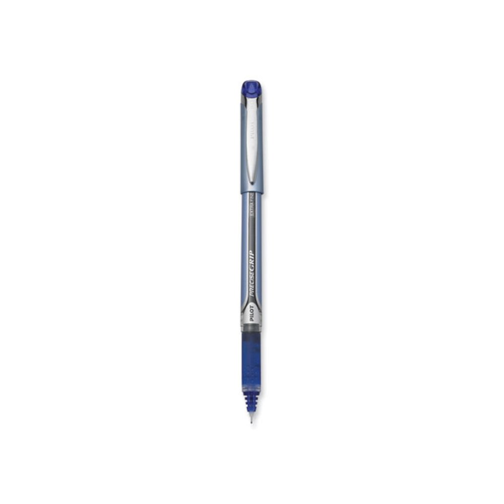 Precise Grip Rollerball Pen, Stick, Extra-Fine 0.5 mm, Blue Ink, Blue Barrel. Picture 1