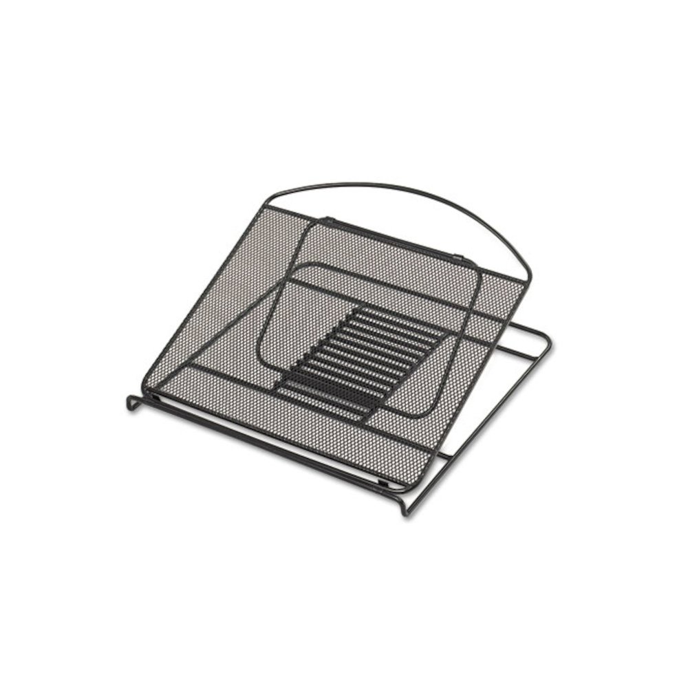 Onyx Mesh Laptop Stand, 12.25" x 12.25" x 2", Black. Picture 1