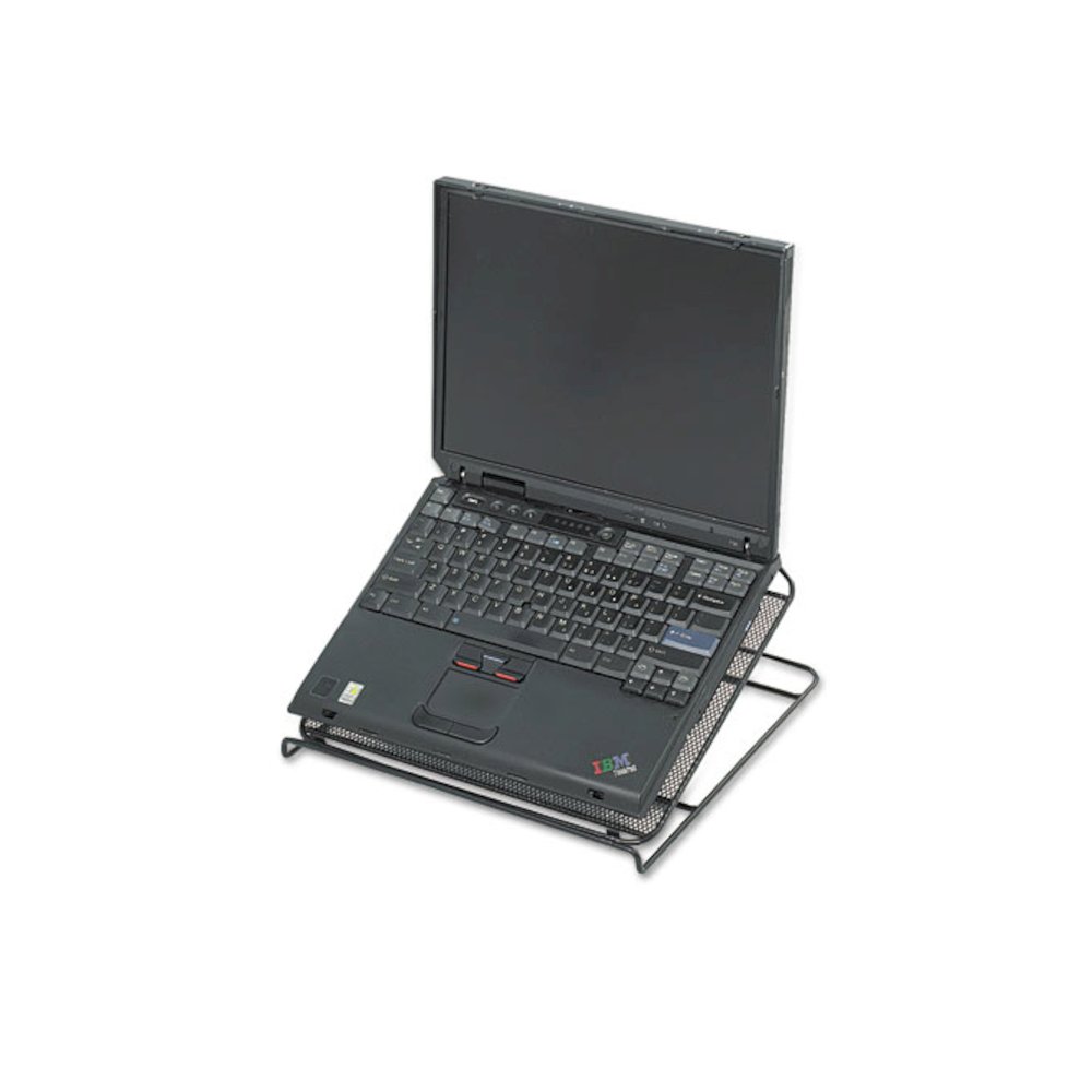 Onyx Mesh Laptop Stand, 12.25" x 12.25" x 2", Black. Picture 3