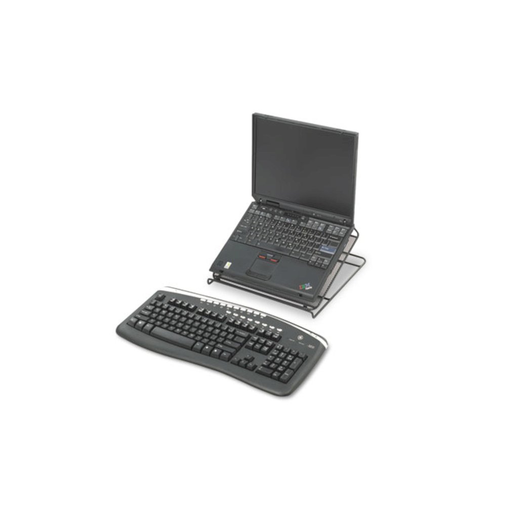 Onyx Mesh Laptop Stand, 12.25" x 12.25" x 2", Black. Picture 5