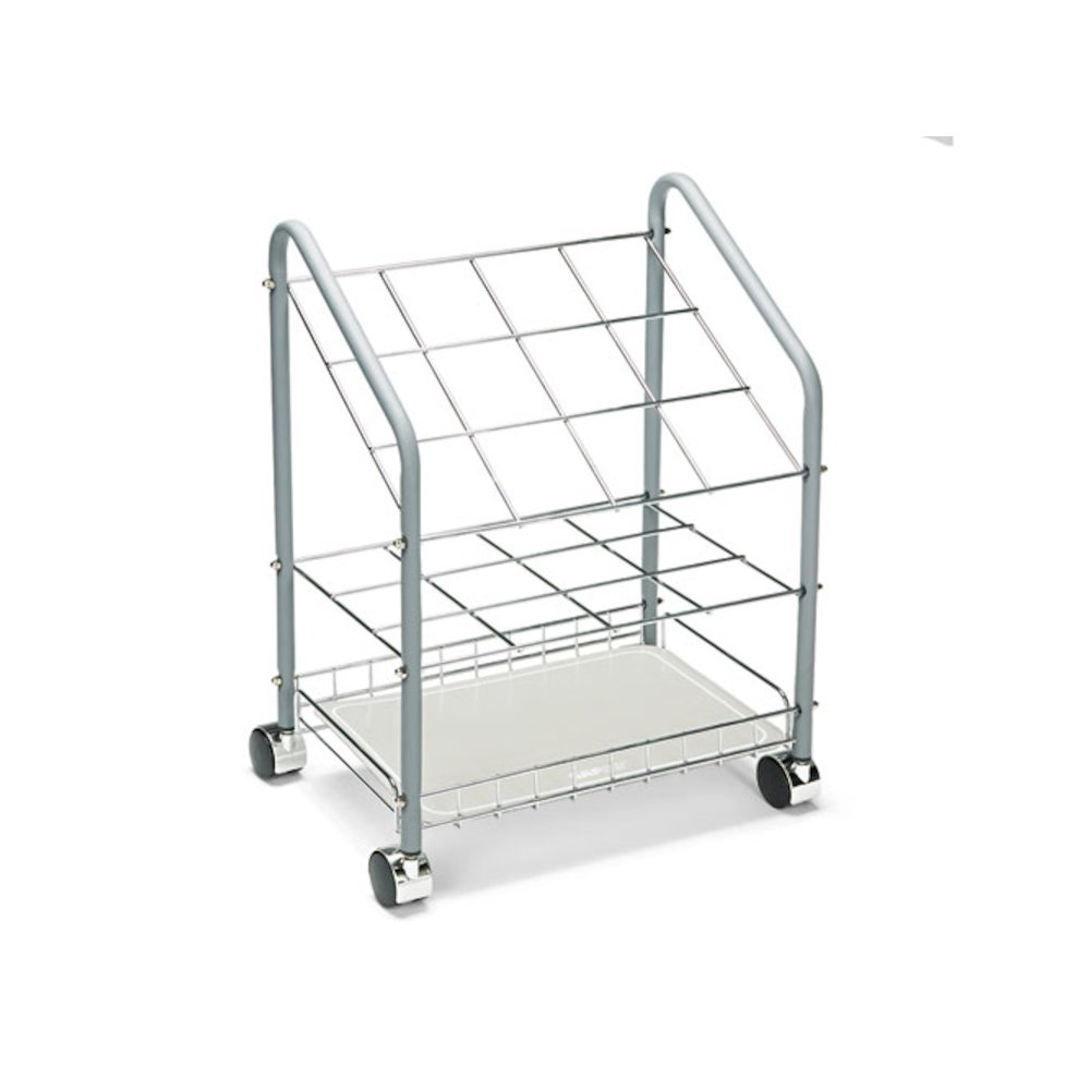 Wire Roll/Files, 12 Compartments, 18w x 12.75d x 24.5h, Gray. Picture 1