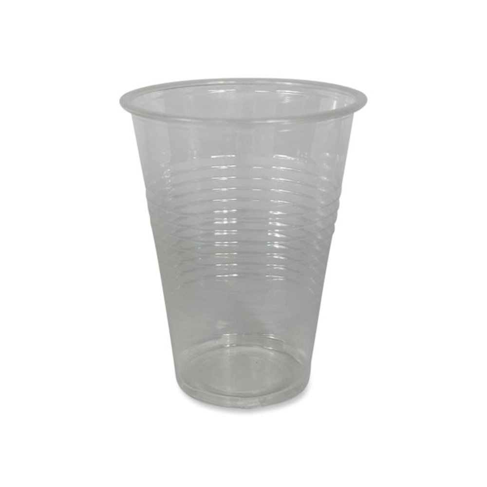 Translucent Plastic Cold Cups, Individually Wrapped, 9 oz, 1,000/Carton. Picture 2
