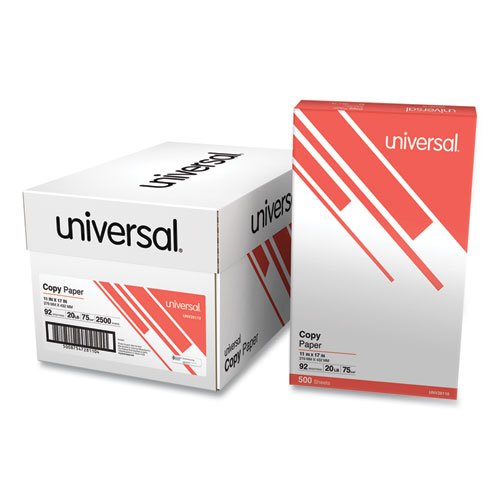 Copy Paper, 92 Bright, 20 lb Bond Weight, 11 x 17, White, 500 Sheets/Ream, 5 Reams/Carton. Picture 1