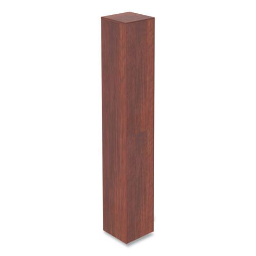 Alera Valencia Series Narrow Profile Bookcase, Six-Shelf, 11.81w x 11.81d x 71.73h, Medium Cherry. Picture 2