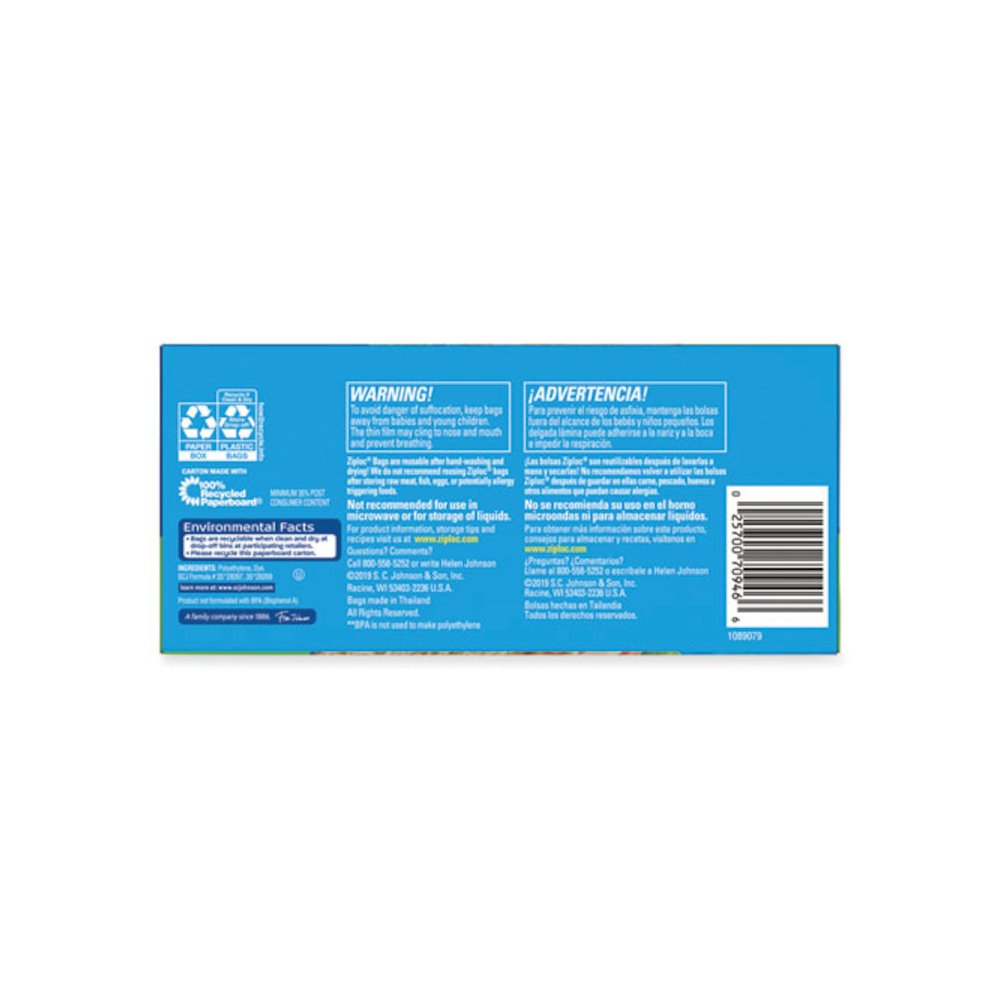 Sandwich Seal Top Bags, 6.5" x 5.88", Clear, 270/Box. Picture 2