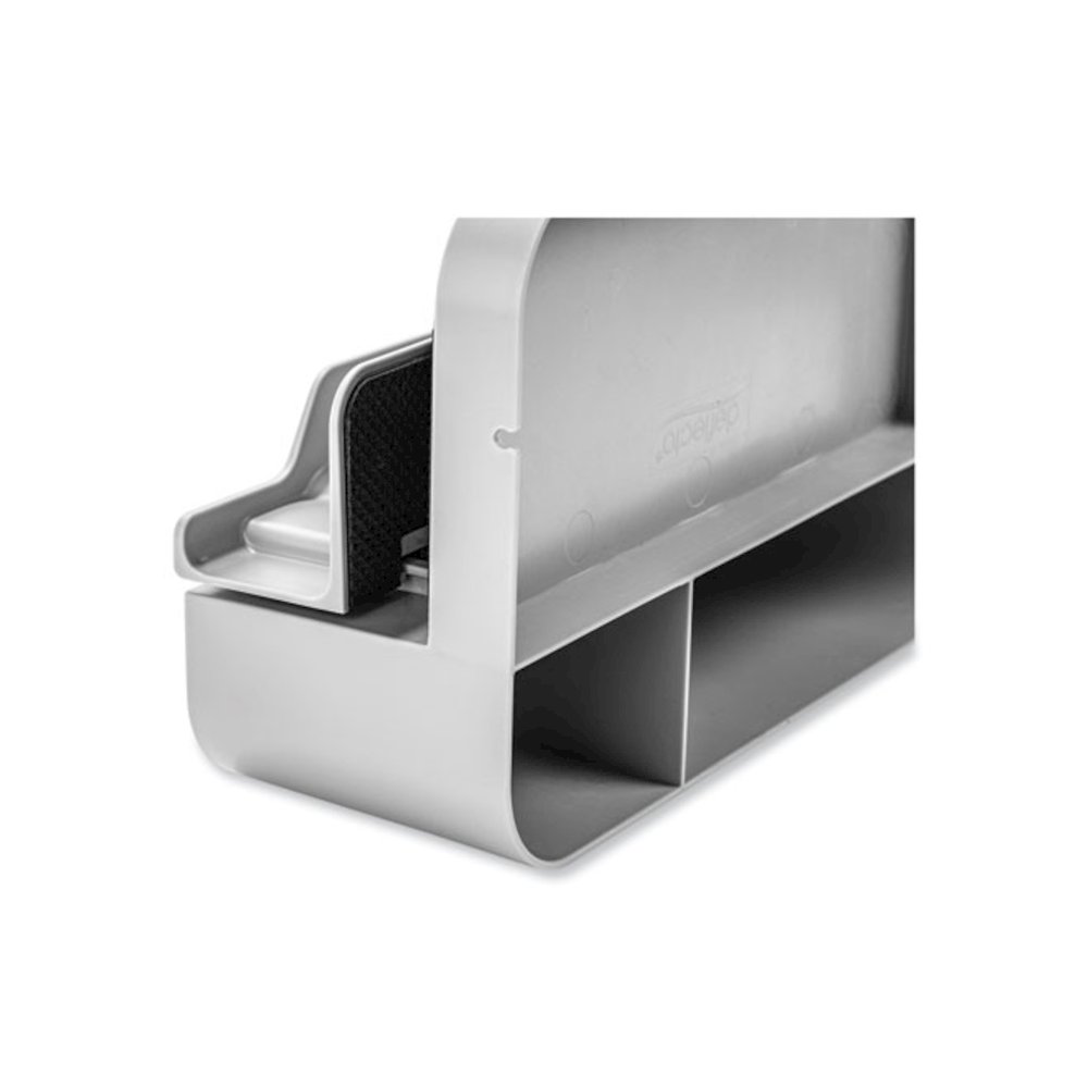 Standing Desk Large Desk Organizer, Two Sections, 9 x 6.17 x 3.5, Gray. Picture 5