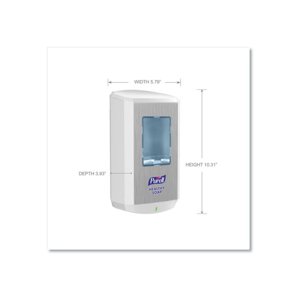 CS6 Soap Touch-Free Dispenser, 1,200 mL, 4.88 x 8.8 x 11.38, White. Picture 5