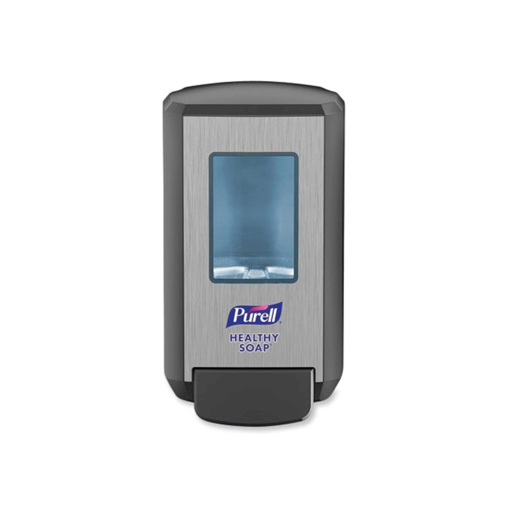 CS4 Soap Push-Style Dispenser, 1,250 mL, 4.88 x 8.8 x 11.38, Graphite. Picture 1