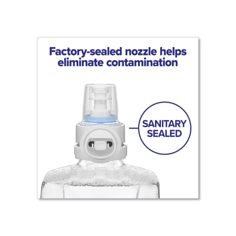 CS4 Soap Push-Style Dispenser, 1,250 mL, 4.88 x 8.8 x 11.38, White. Picture 3