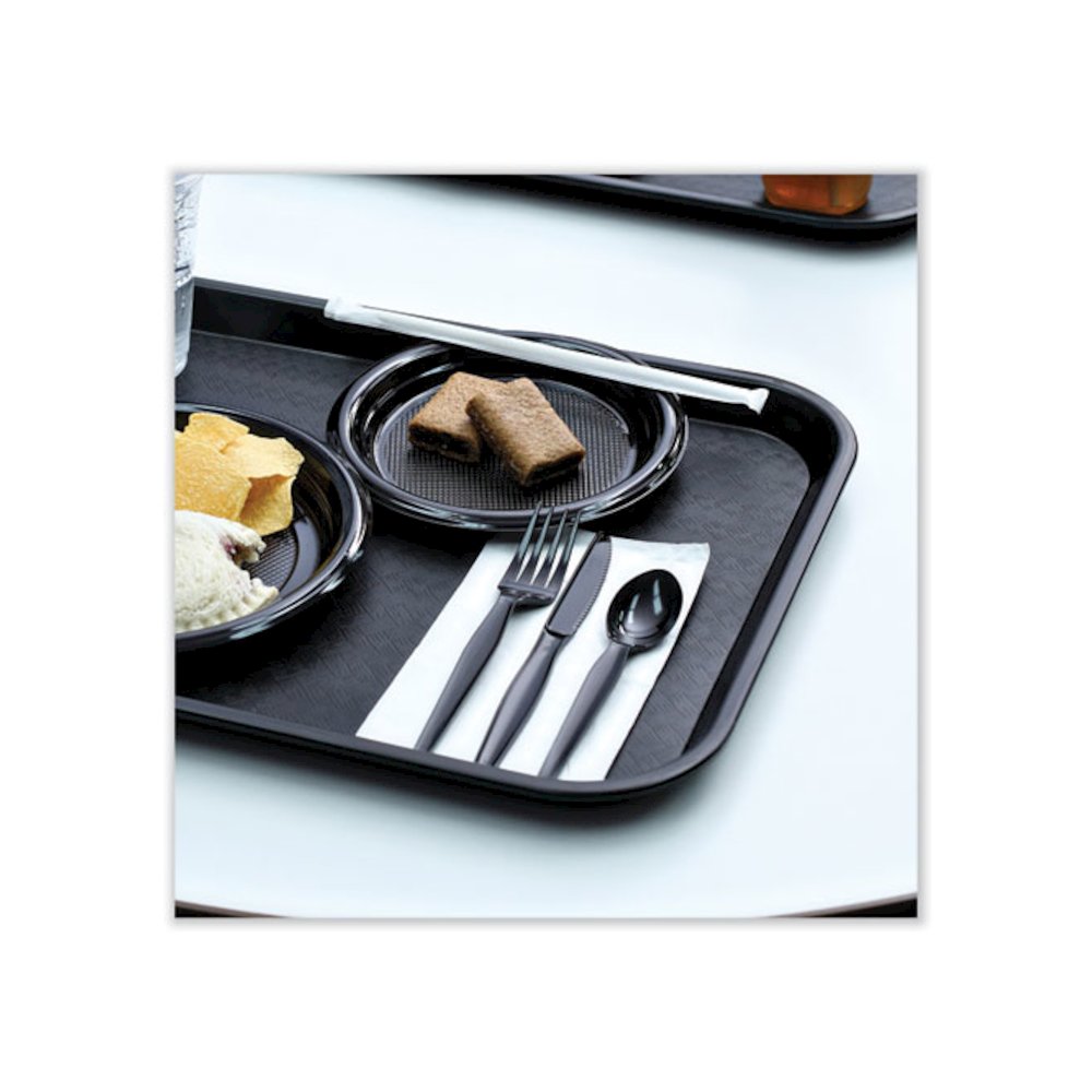 Heavyweight Wrapped Polystyrene Cutlery, Fork, Plastic, Black, 1,000/Carton. Picture 6
