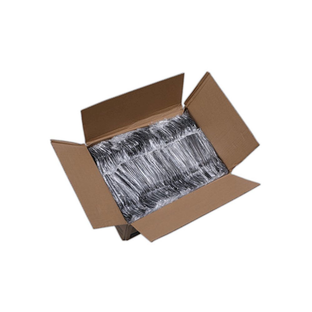 Heavyweight Wrapped Polystyrene Cutlery, Fork, Plastic, Black, 1,000/Carton. Picture 9