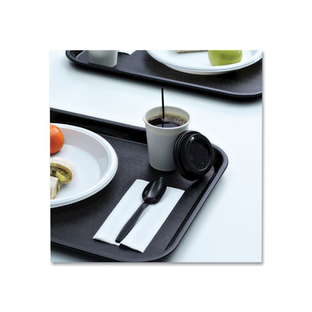 Hot Cup Lids, Fits 8 oz Hot Cup, Plastic, Black, 1,000/Carton. Picture 8