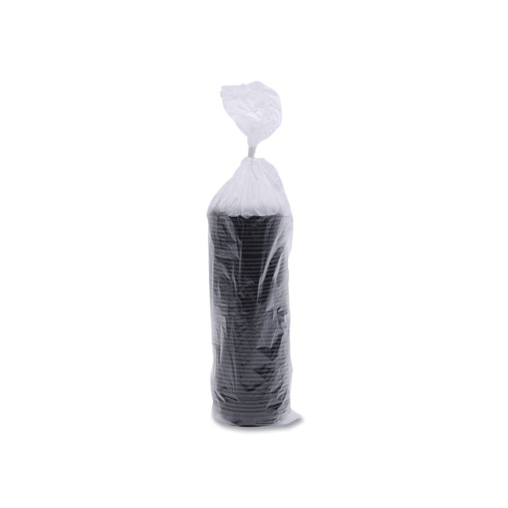Hot Cup Lids, Fits 10 oz to 20 oz Hot Cup, Plastic, Black, 1,000/Carton. Picture 5