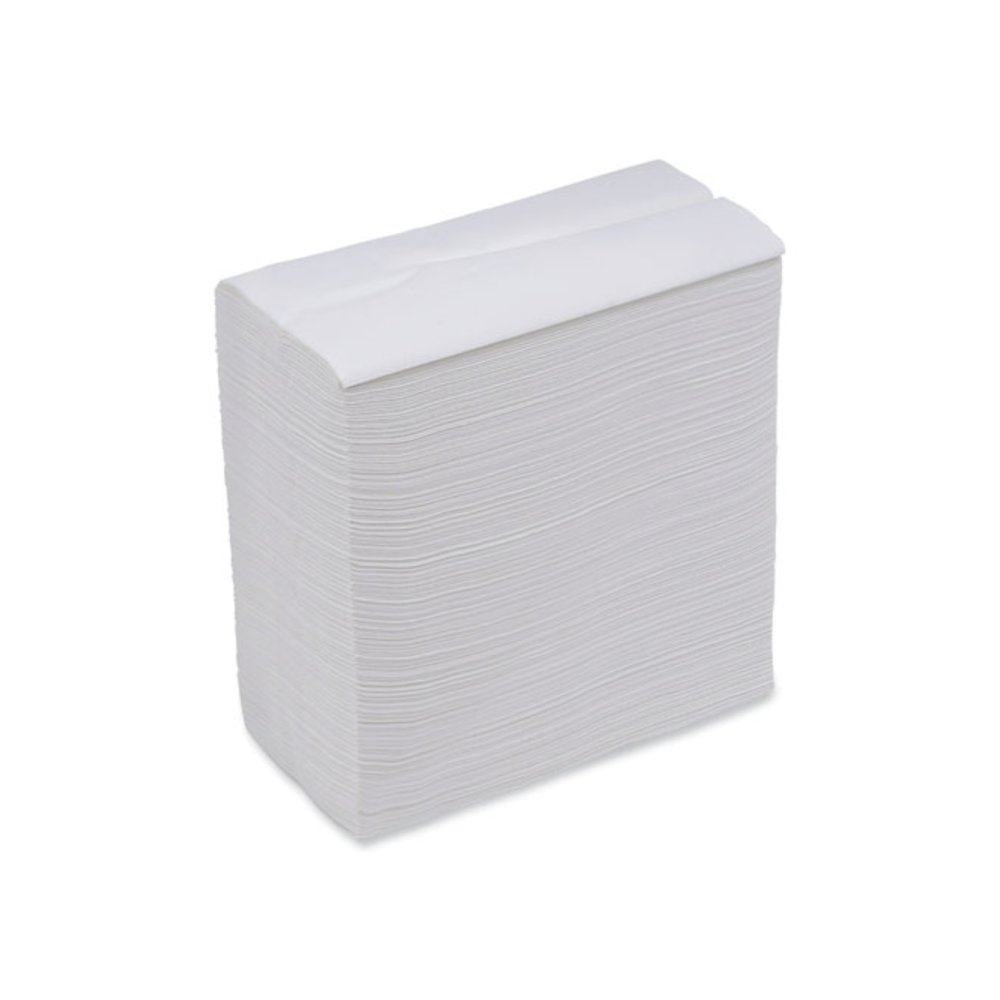 Tall Fold Dispenser Napkin, 12 x 7, White, 500/Pack, 20 Packs/Carton. Picture 1