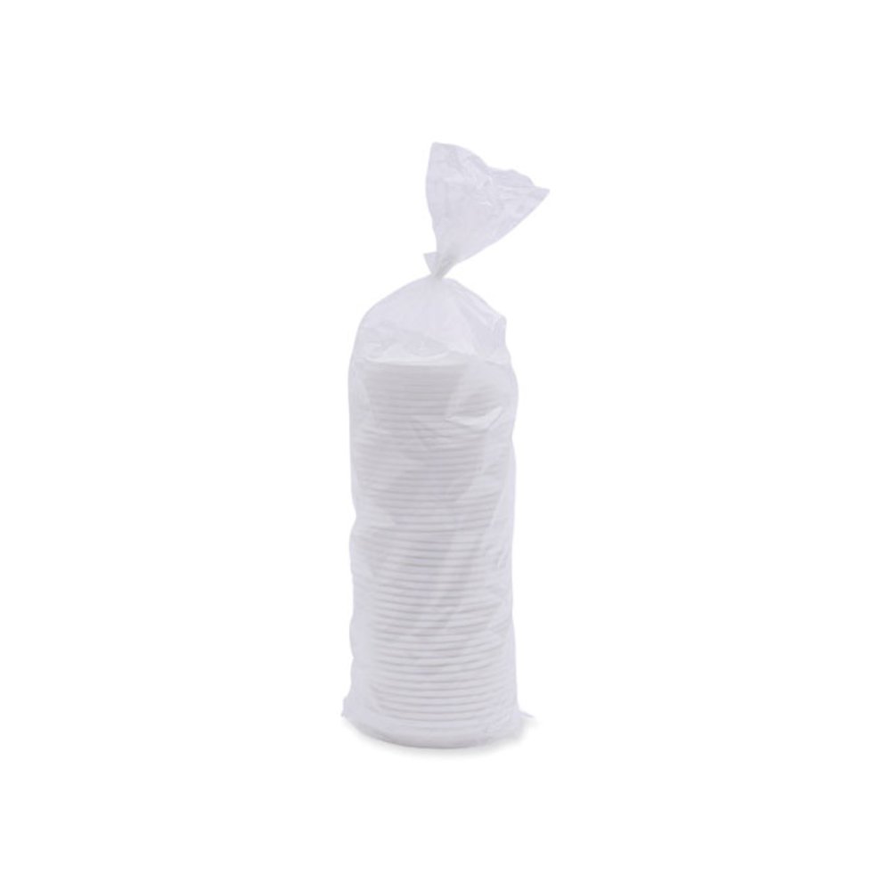 Deerfield Hot Cup Lids, Fits 10 oz to 20 oz Boardwalk Deerfield Hot Cups, Plastic, White, 50/Pack, 20 Packs/Carton. Picture 7