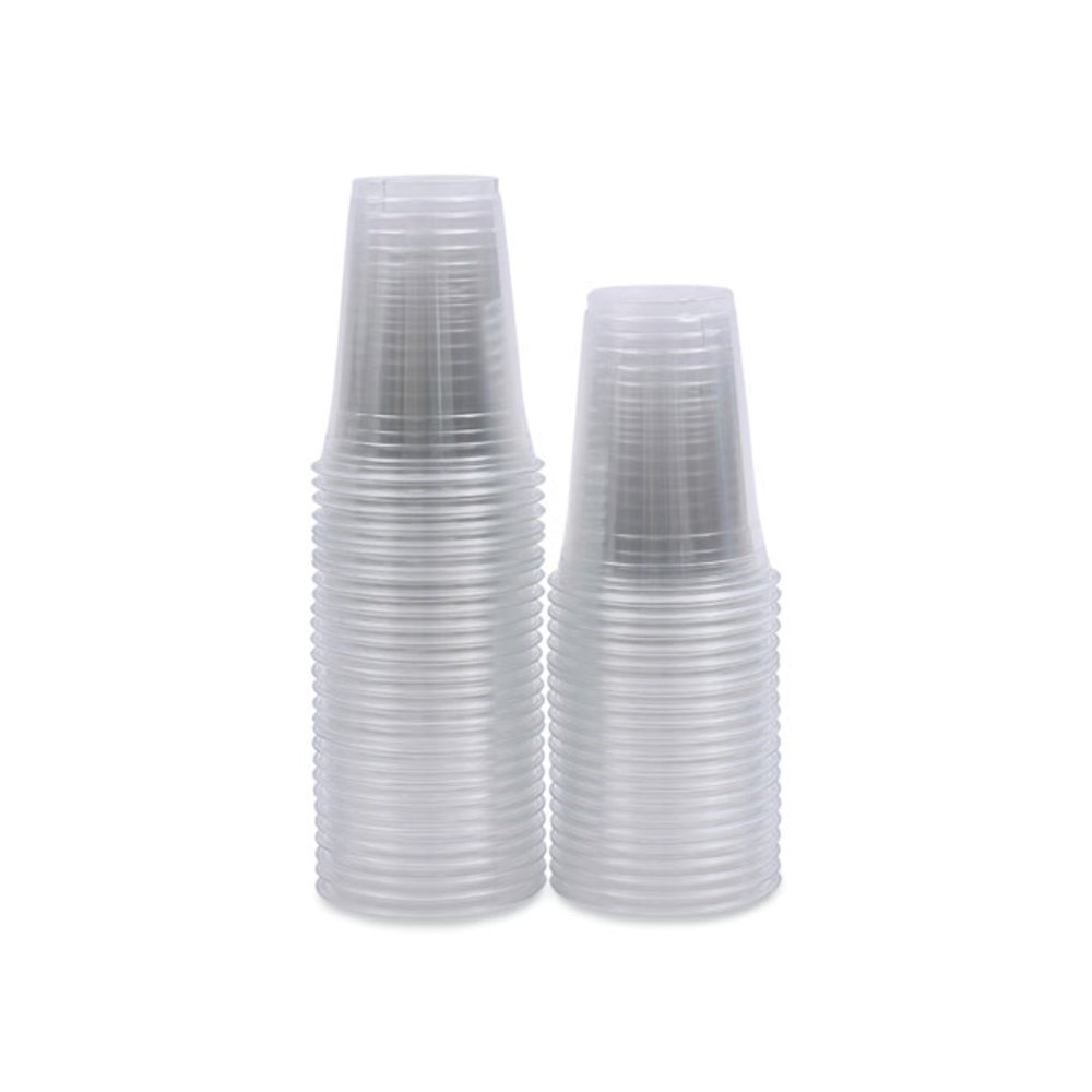 Clear Plastic PET Cups, 16 oz, 50 Cups/Sleeve, 20 Sleeves/Carton. Picture 9