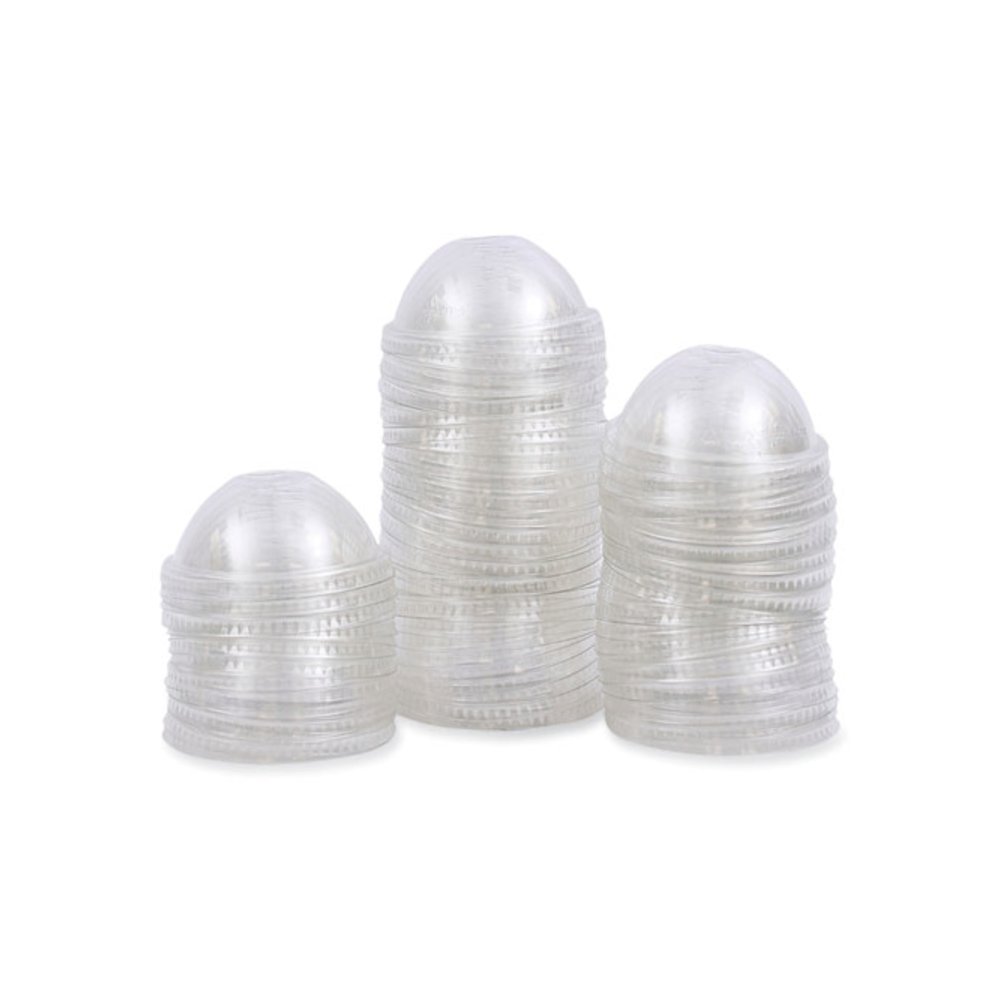 PET Cold Cup Dome Lids, Fits 14 oz to 24 oz Cold Cups, Plastic, Clear, 100/Sleeve, 10 Sleeves/Carton. Picture 10
