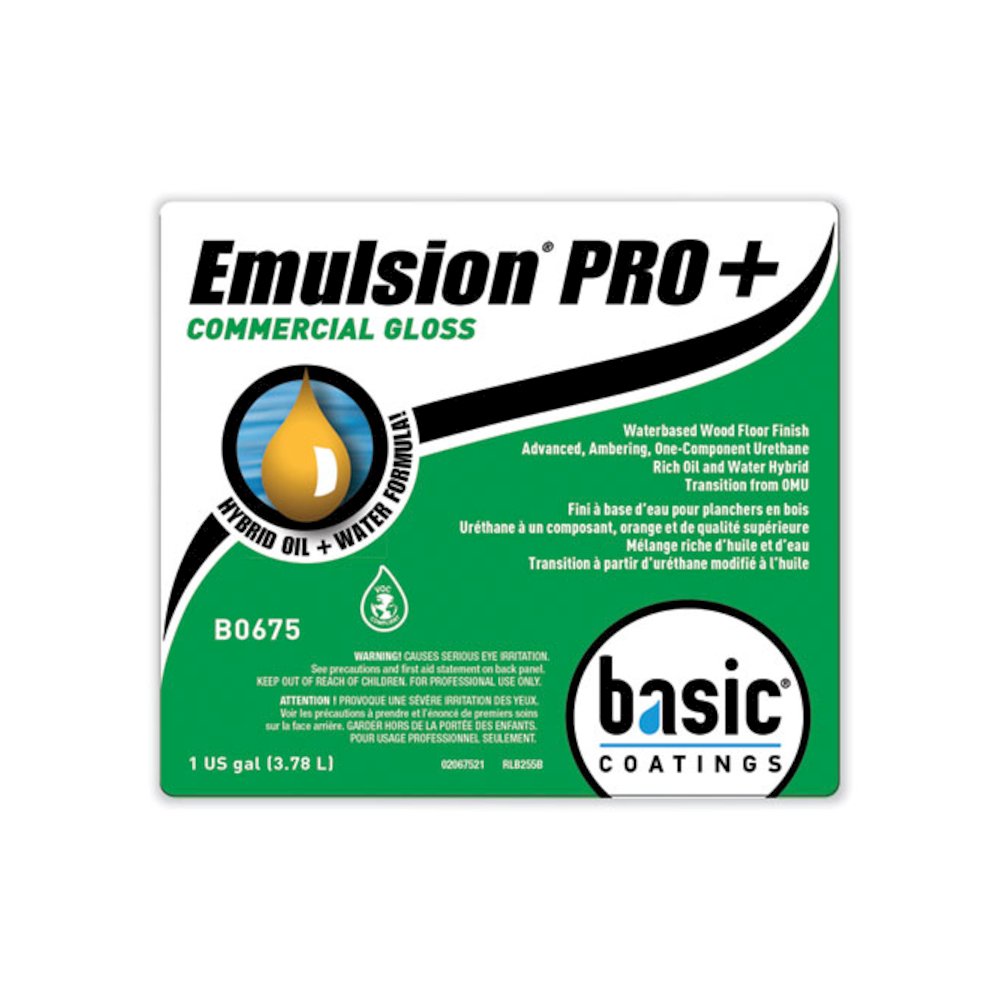Emulsion Pro+ Floor Finish and Sealer, 1 gal Bottle, 4/Carton. Picture 5