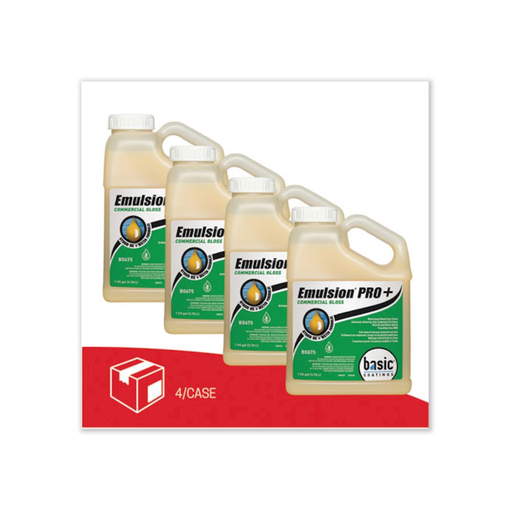 Emulsion Pro+ Floor Finish and Sealer, 1 gal Bottle, 4/Carton. Picture 3