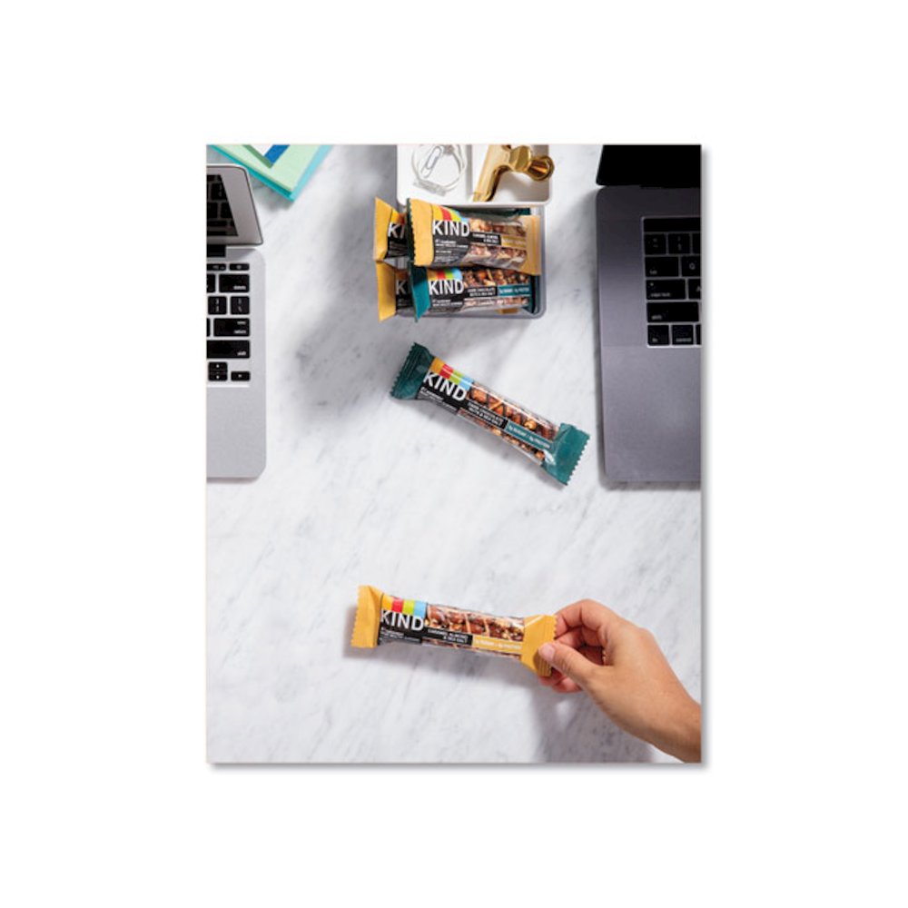 Nuts and Spices Bar, Dark Chocolate Almond Mint, 1.4 oz Bar, 12/Box. Picture 3