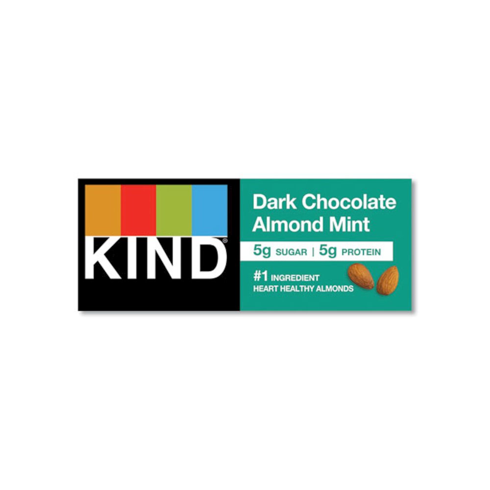 Nuts and Spices Bar, Dark Chocolate Almond Mint, 1.4 oz Bar, 12/Box. Picture 6