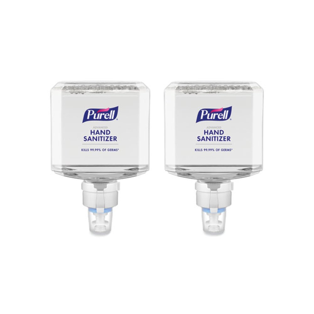 Advanced Hand Sanitizer Foam, For ES8 Dispensers, 1,200 mL Refill, Clean Scent, 2/Carton. Picture 1