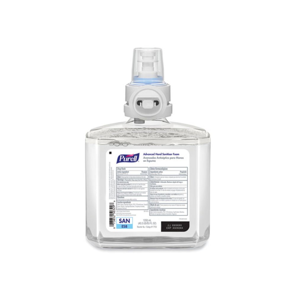 Advanced Hand Sanitizer Foam, For ES8 Dispensers, 1,200 mL Refill, Clean Scent, 2/Carton. Picture 2