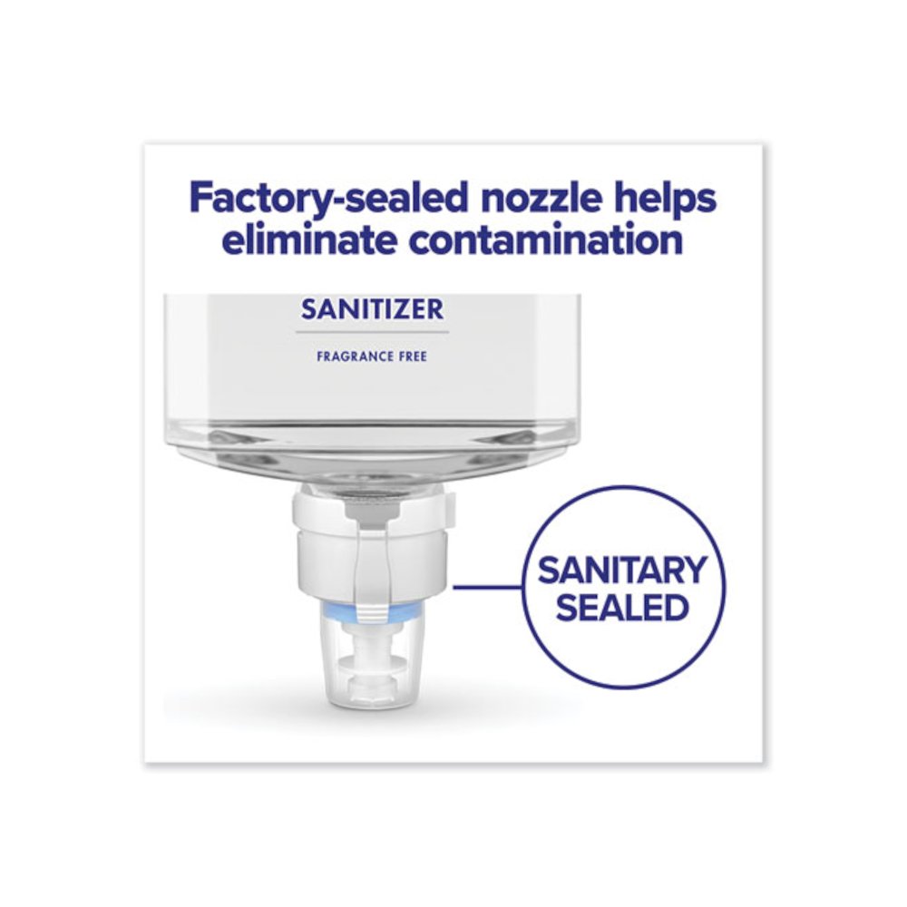 Advanced Hand Sanitizer Foam, For ES8 Dispensers, 1,200 mL Refill, Clean Scent, 2/Carton. Picture 6