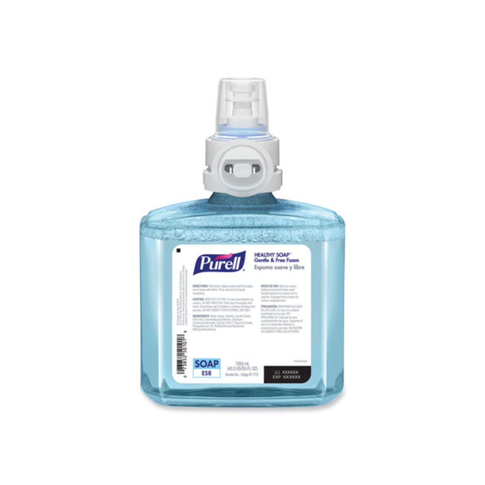 HEALTHY SOAP Gentle and Free Foam Refill, For ES8 Dispensers, Fragrance-Free, 1,200 mL, 2/Carton. Picture 2