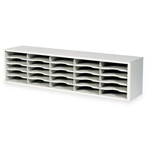 E-Z Sort Steel Mail Sorter Module, Light Gray Steel. Picture 1