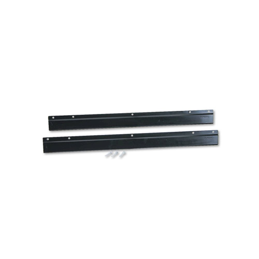 E-Z Stor Steel Project Centers, Wall Mount Bracket Set, Black. Picture 2