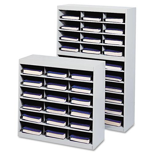 Steel Project Center Organizer, 18 Pockets, 37.5 x 15.75 x 36.5, Gray. Picture 2