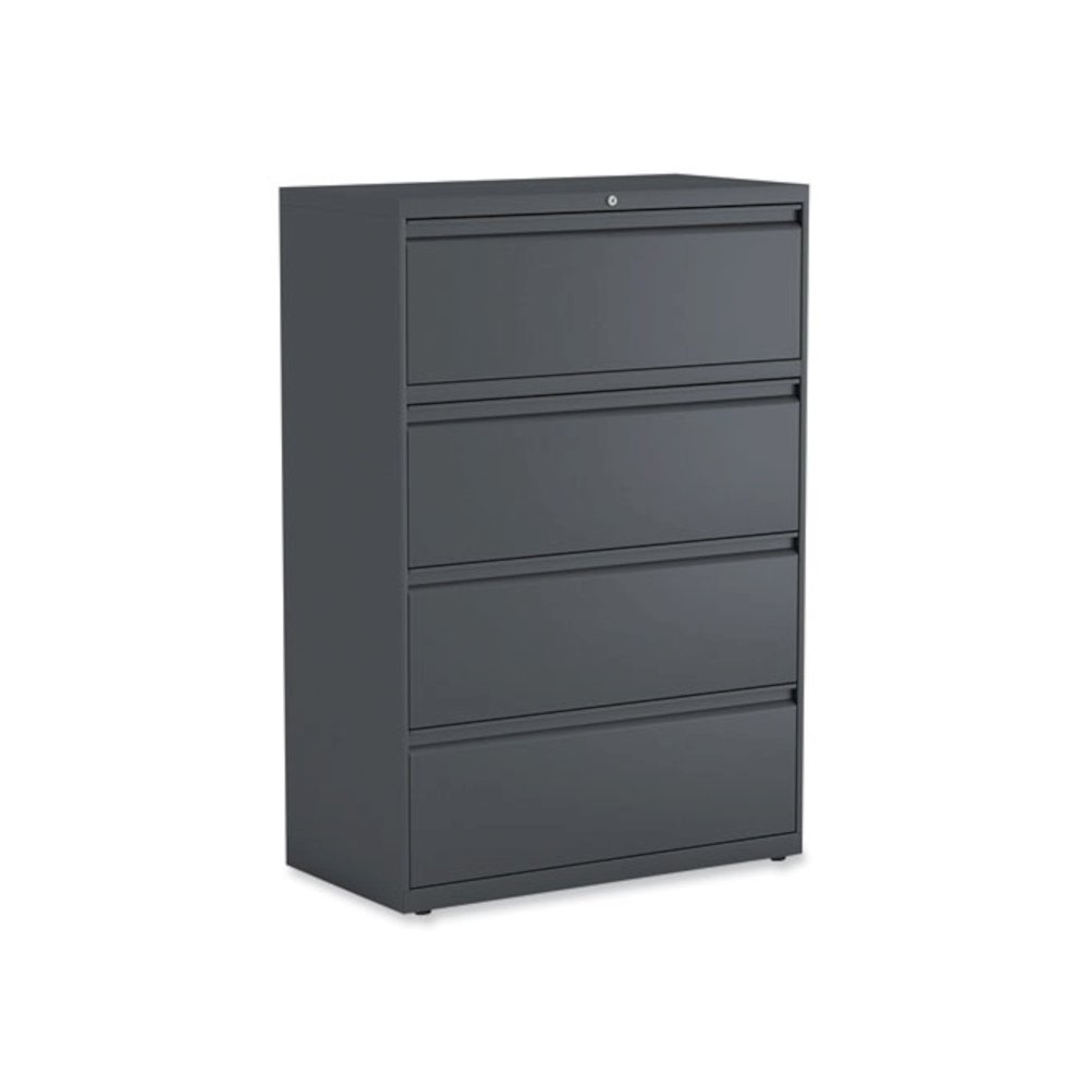 Lateral File, 4 Legal/Letter/A4/A5-Size File Drawers, Charcoal, 36" x 18.63" x 52.5". Picture 1