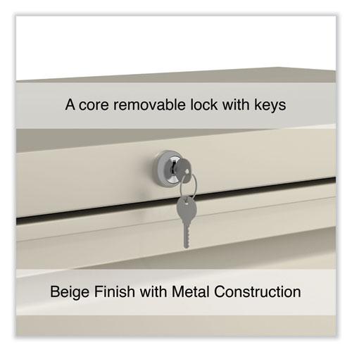Lateral File, 3 Legal/Letter/A4/A5-Size File Drawers, Putty, 42" x 18.63" x 40.25". Picture 8