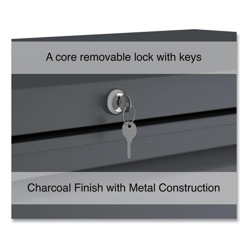 Lateral File, 5 Legal/Letter/A4/A5-Size File Drawers, Charcoal, 42" x 18.63" x 67.63". Picture 2