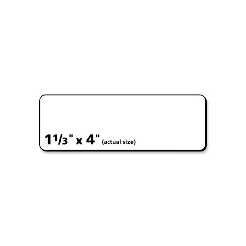 Labels, Laser Printers, 1.33 x 4, White, 14/Sheet, 100 Sheets/Box. Picture 4