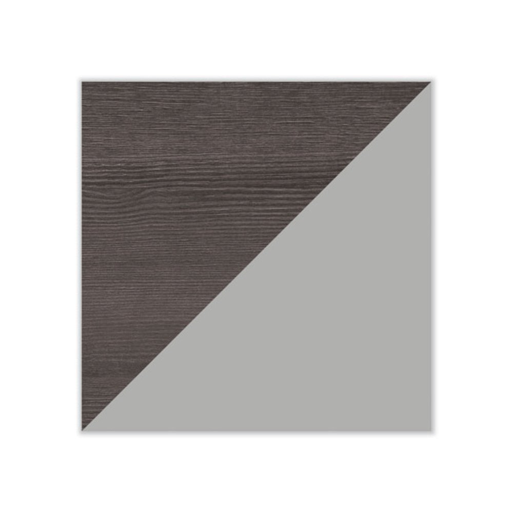 Alera Modern Teacher Series Pedestal Desk, Left-Side Pedestal: Box/Box/File, 60" x 24" x 28.75", Charcoal Woodgrain/Gray. Picture 4