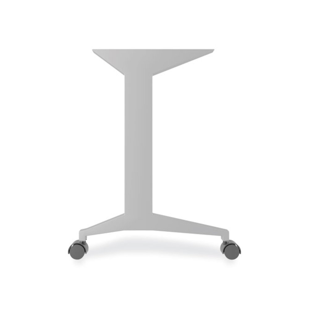 Alera Modern Teacher Series Pedestal Desk, Left-Side Pedestal: Box/Box/File, 60" x 24" x 28.75", Charcoal Woodgrain/Gray. Picture 5