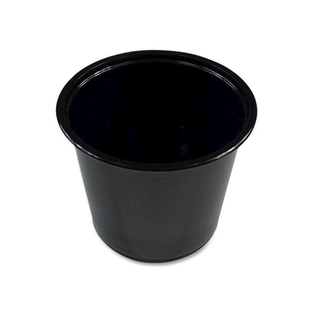 Souffle/Portion Cups, 5.5 oz, Plastic, Black, 2,500/Carton. Picture 2