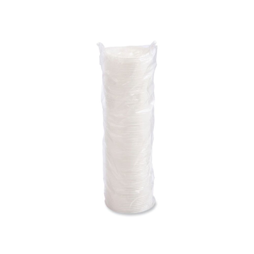 Lift n' Lock Plastic Hot Cup Lids, Fits 8 oz Hot Cups, White, 1,000/Carton. Picture 7