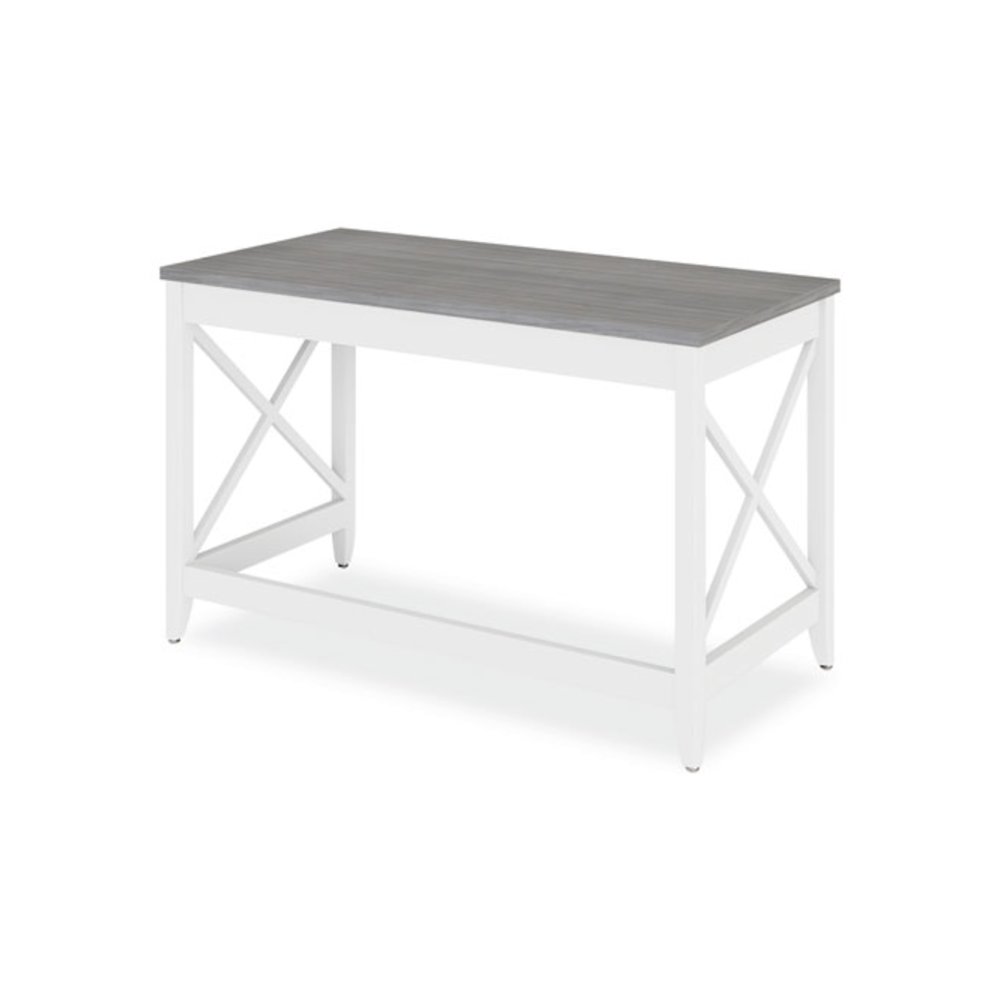 Farmhouse Writing Desk, 47.24" x 23.62" x 29.53", Gray. Picture 5