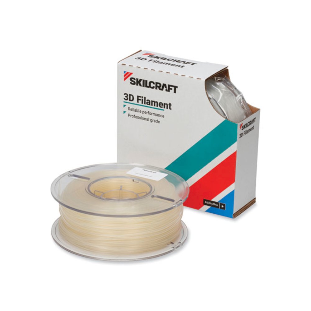 7045017057356, SKILCRAFT 3D Printer Nylon Filament, 2.85 mm, Natural. Picture 1