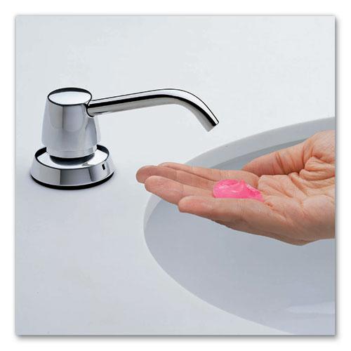 Contura Lavatory-Mounted Soap Dispenser, 34 oz, 3.31 x 4 x 17.63, Chrome/Stainless Steel. Picture 4